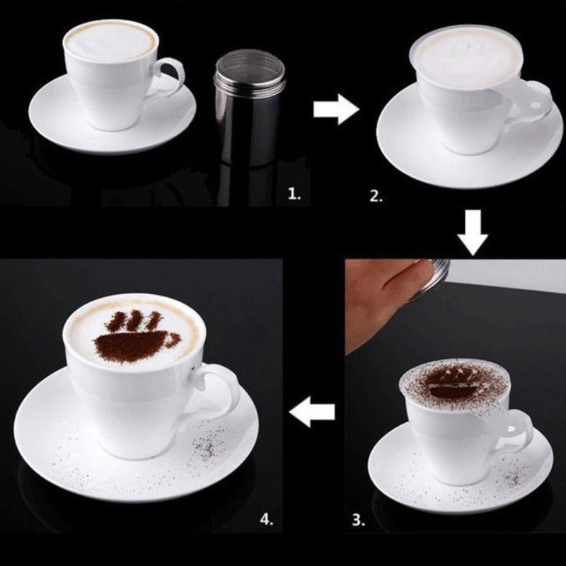 Cozier Cups Espresso Latte Coffee Design Topper Tool 2 Pack
