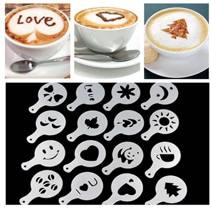 Cozier Cups Espresso Latte Coffee Design Topper Tool 2 Pack