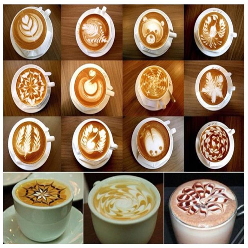 Cozier Cups Espresso Latte Coffee Design Topper Tool 2 Pack