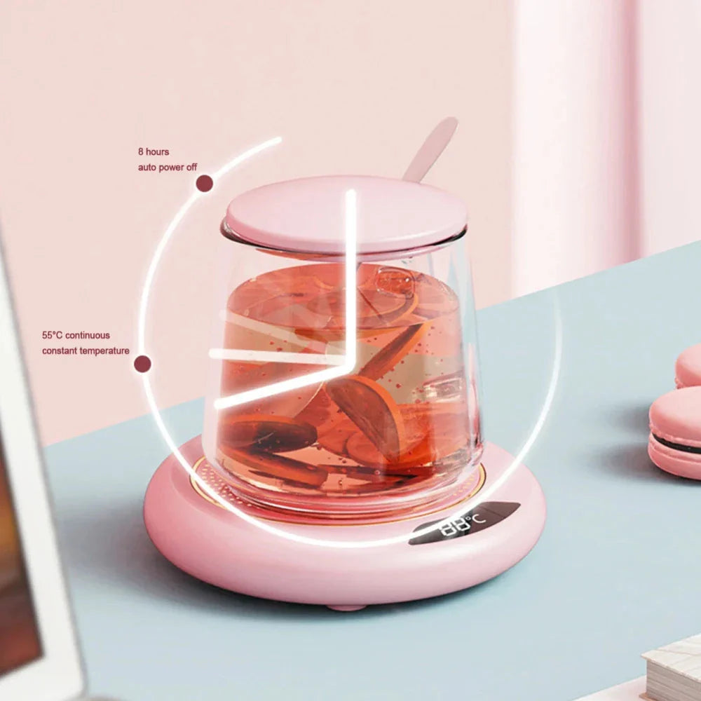 CozierCups Crafted Coffee Mug Warmer with Digital Display USB