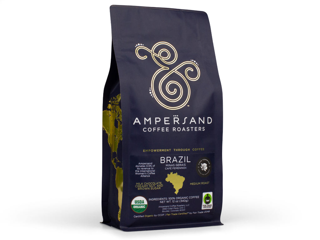 CozierCups Organic Fair Trade Brazil Coffee Grounds/Beans